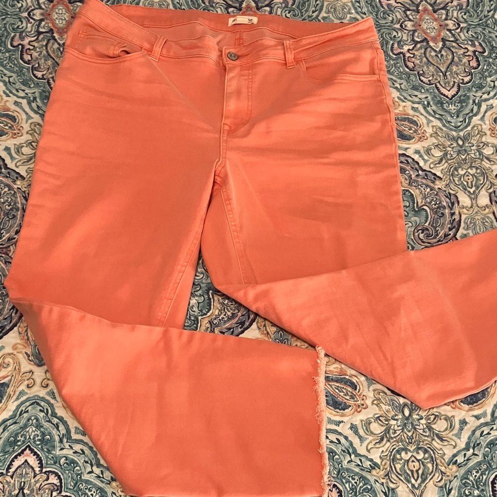 Maurices Peach Straight Leg Jeans